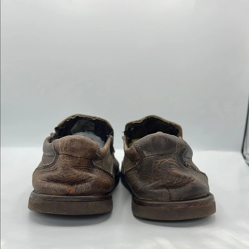 BED|STU Slip On Distressed Brown Loafers‎ Casual